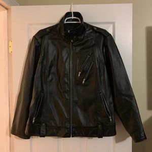 Avenue brand Leather Moto Jacket